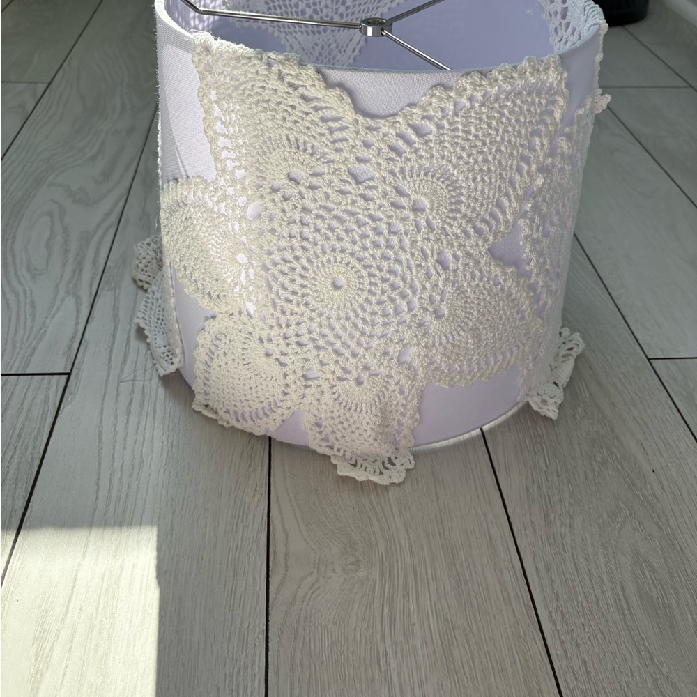 Elegant Cream Lace Lampshade